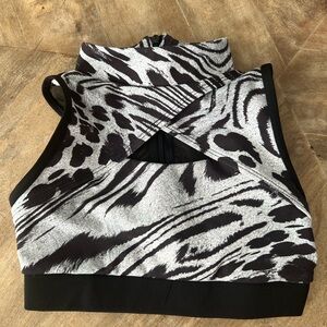 Zebra Print Kids Dance Costume Top